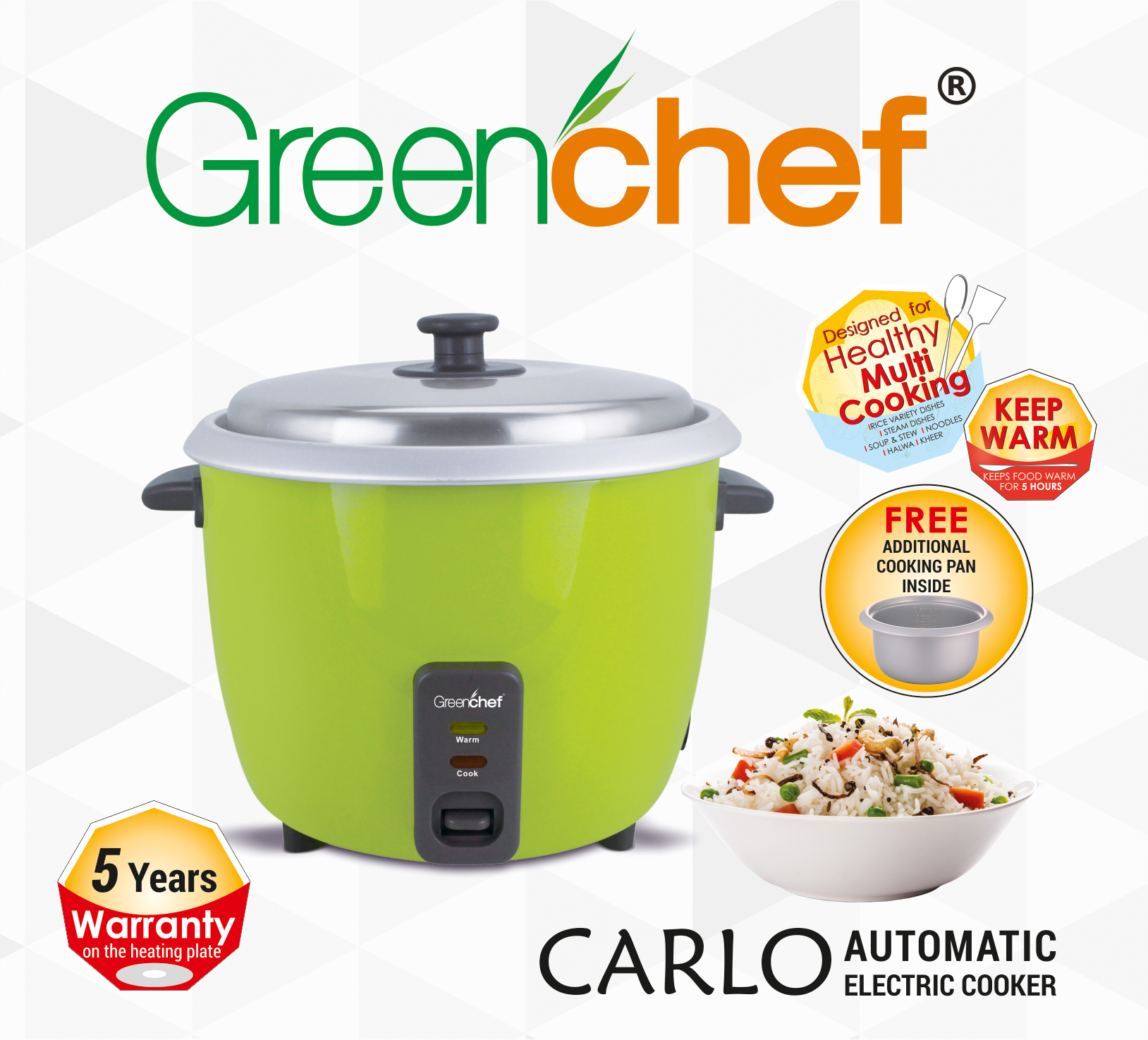 Green chef rice 2024 cooker 2.8 litre